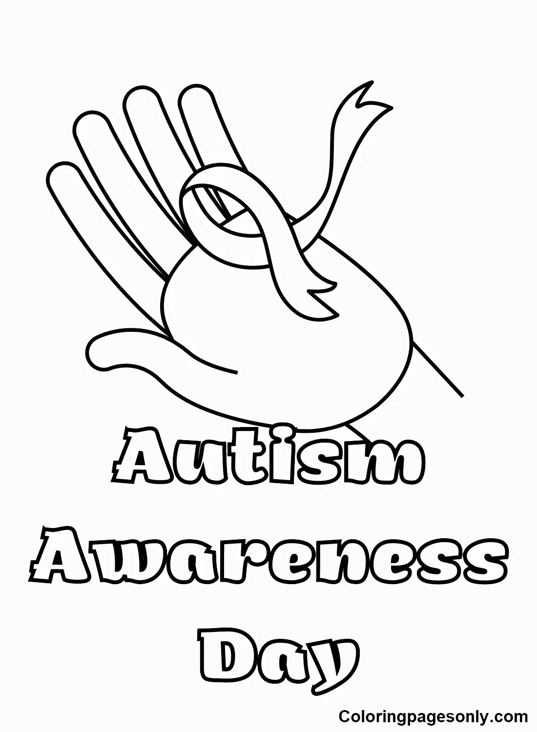 Conciencia Del Autismo Para Colorear 107