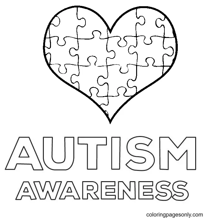 Autism Awareness Coloring Pages 70