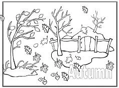Desenhos de Folhas de Outono Para Colorir 1