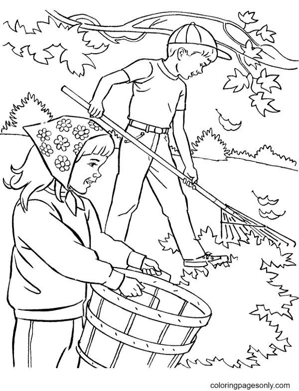 Desenhos de Folhas de Outono Para Colorir 28