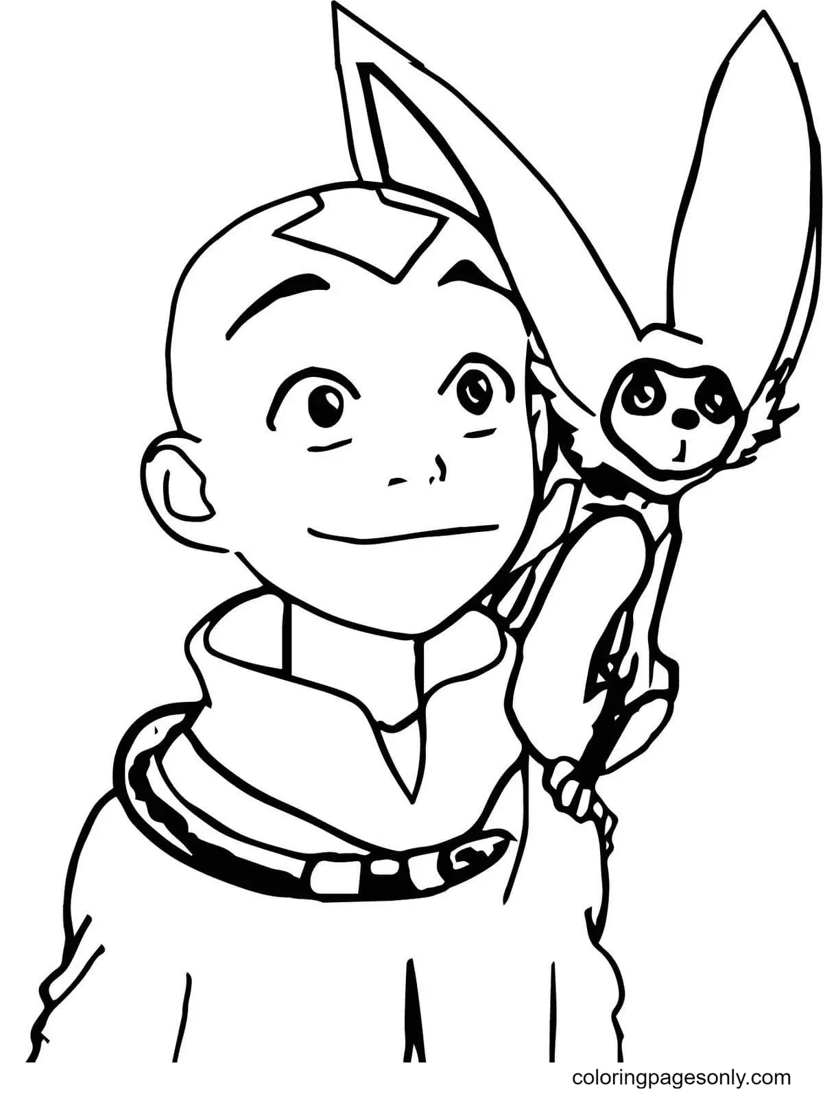 Desenhos de Avatar A Lenda de Aang Para Colorir 26