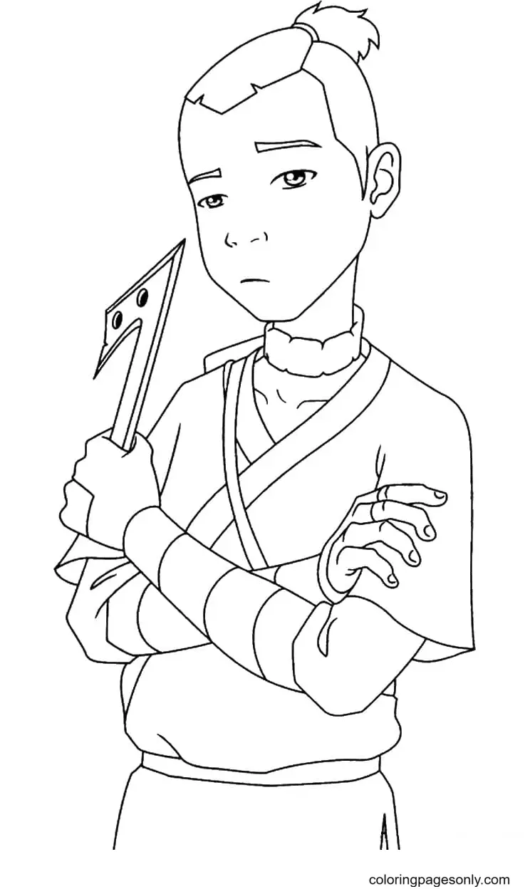 Desenhos de Avatar A Lenda de Aang Para Colorir 35