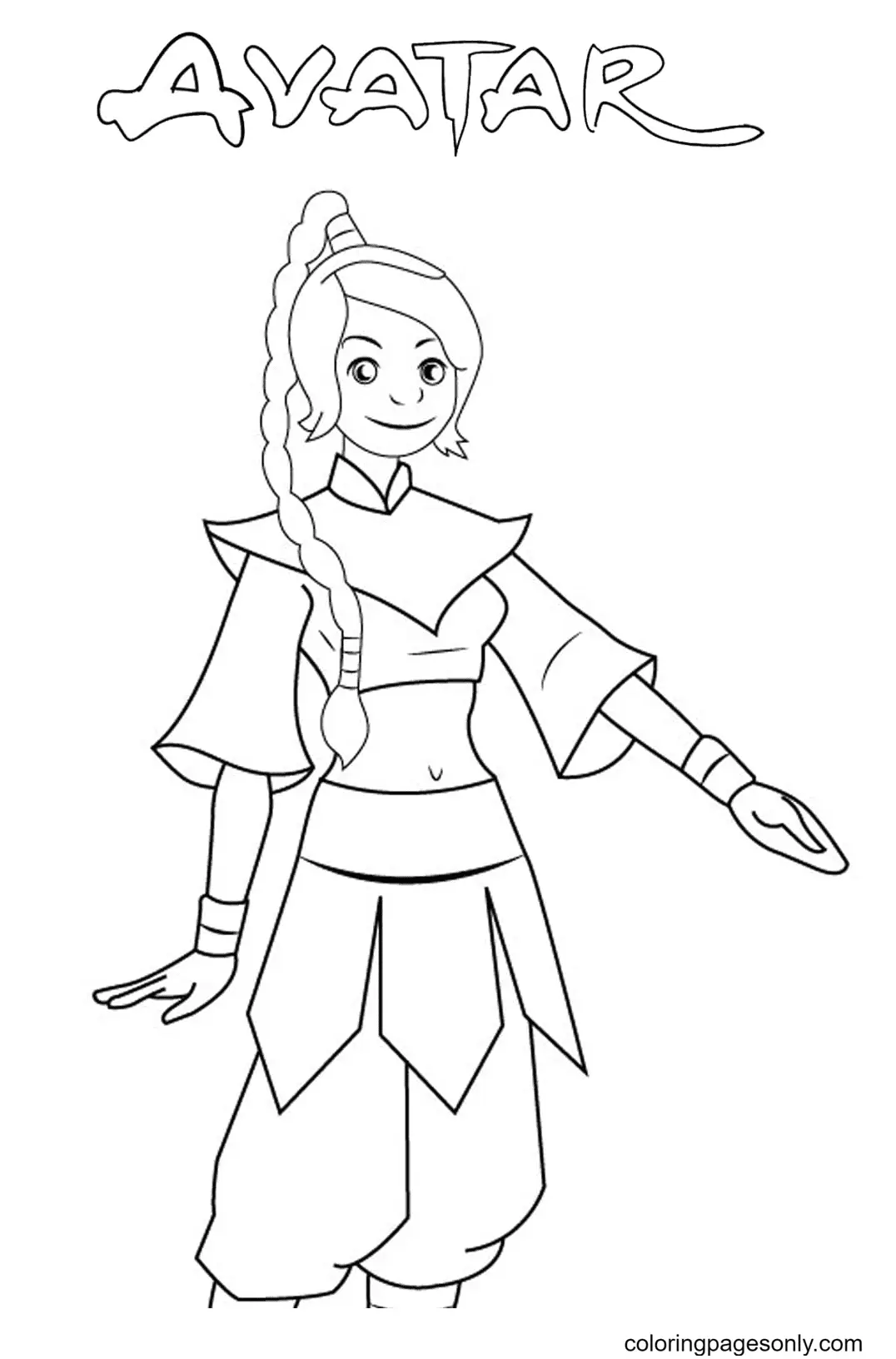 Desenhos de Avatar A Lenda de Aang Para Colorir 37