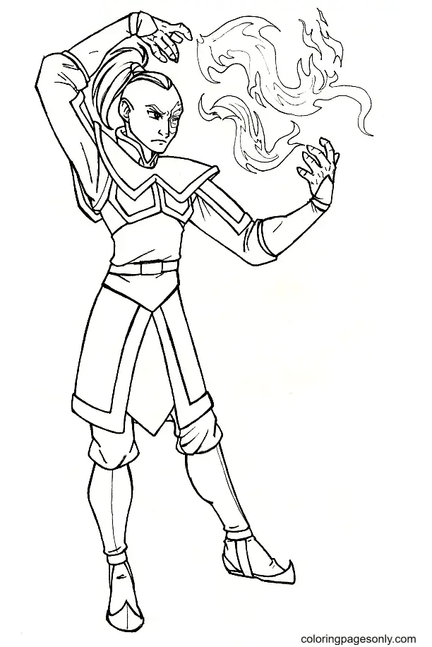 Desenhos de Avatar A Lenda de Aang Para Colorir 51