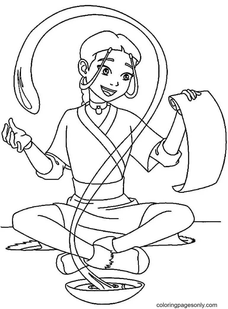 Desenhos de Avatar A Lenda de Aang Para Colorir 67