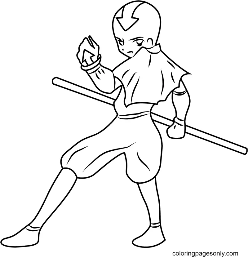 Desenhos de Avatar A Lenda de Aang Para Colorir 94