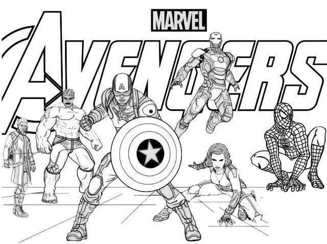 Avengers Endgame Coloring Pages 4