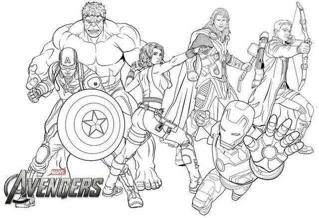 Avengers Endgame Coloring Pages 5