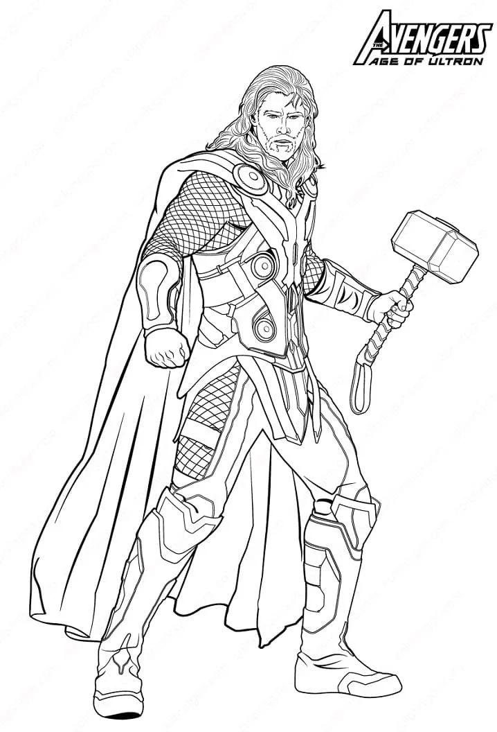 Avengers Thor Ausmalbilder 3