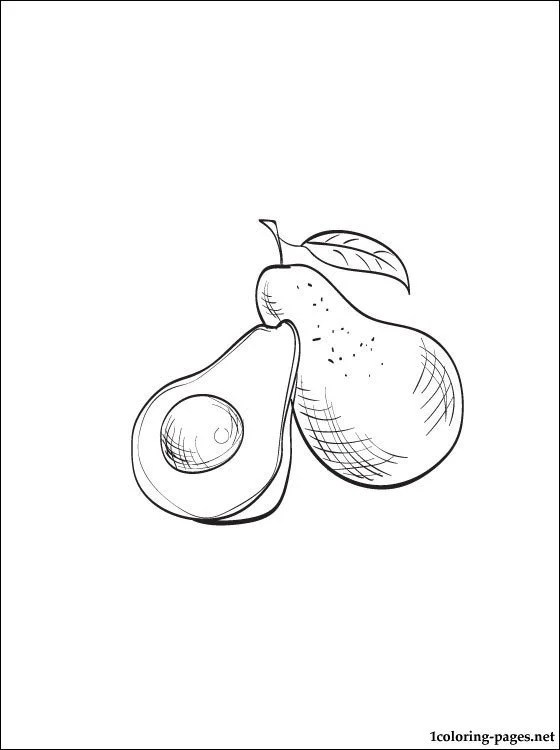 Avocado Coloring Pages 11