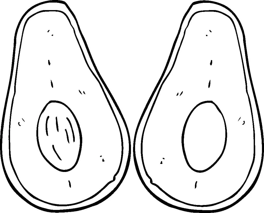 Aguacate Para Colorear 21