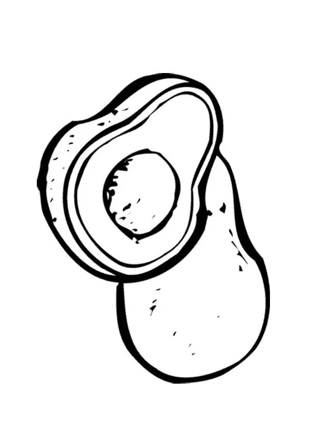 Avocado Coloring Pages 9