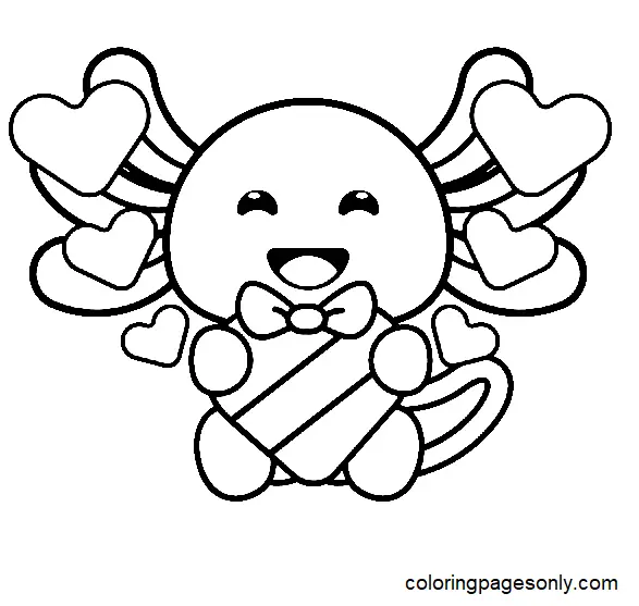 Axolotl Para Colorear 12