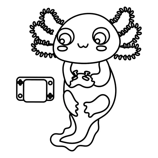 Axolotl Para Colorear 14