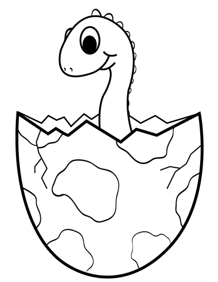 Bebes dinossauros para colorir 17