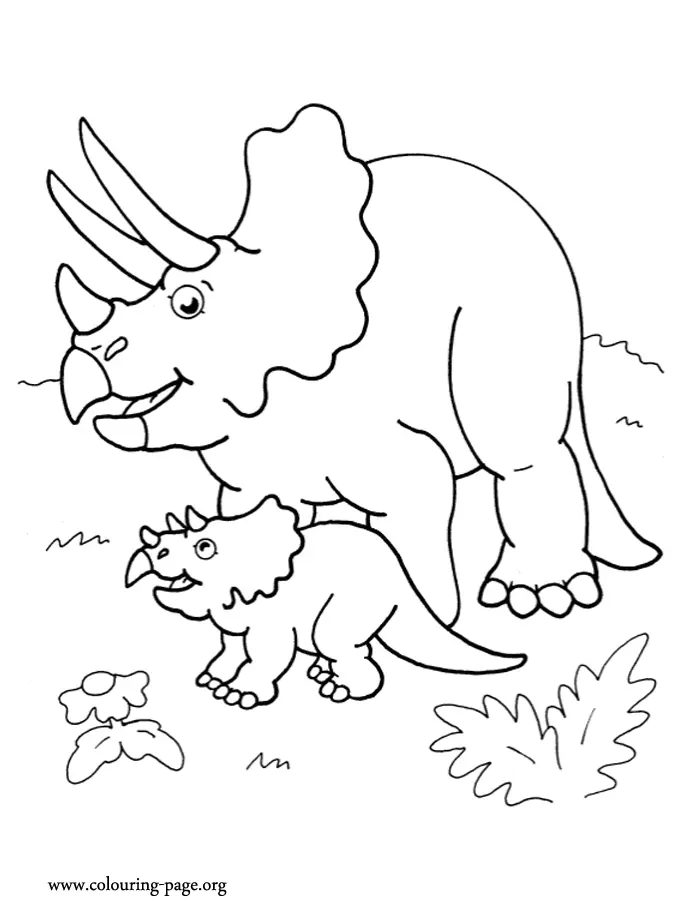 Bebes dinossauros para colorir 2