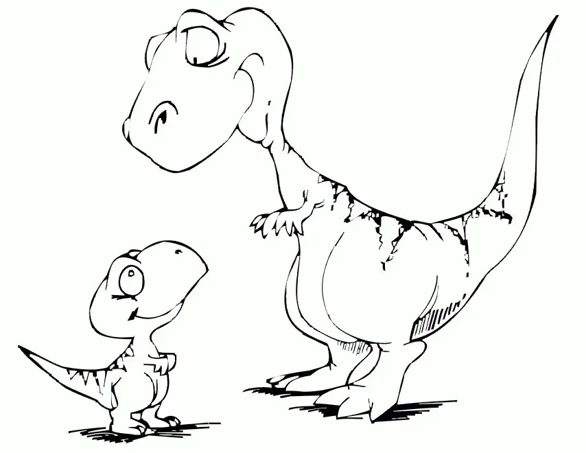 Bebes dinossauros para colorir 6