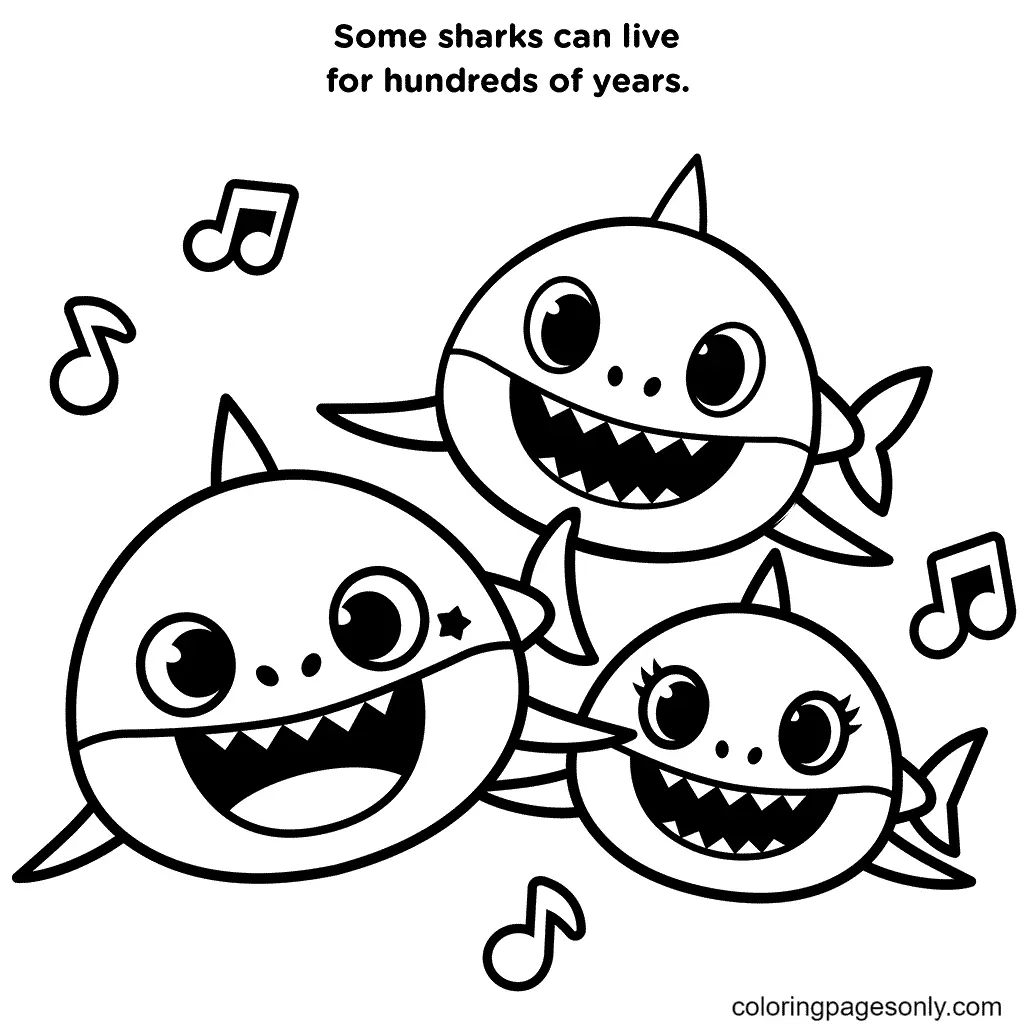 Baby Shark Coloring Pages 12
