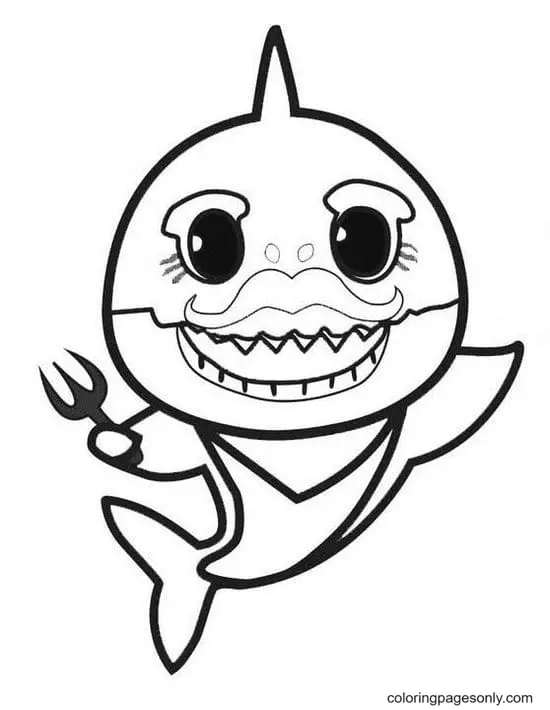 Baby Shark Coloring Pages 13