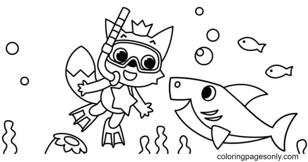 Baby Shark Coloring Pages 17