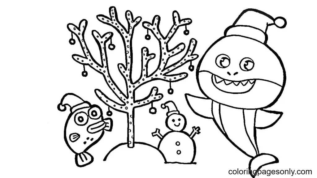 Baby Shark Coloring Pages 18