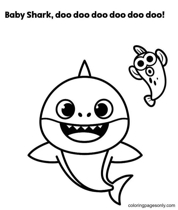 Baby Shark Coloring Pages 20