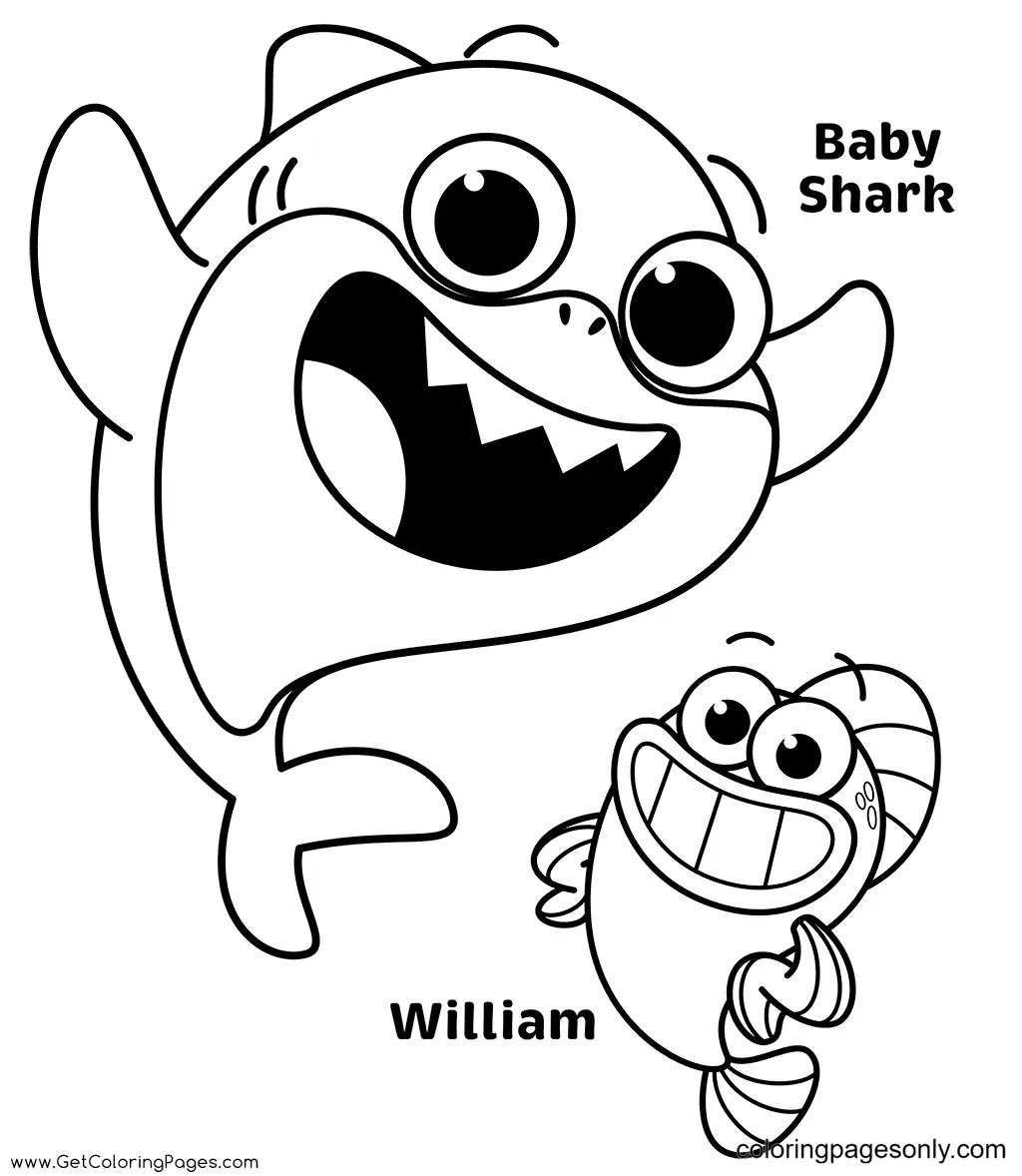 Baby Shark Coloring Pages 21
