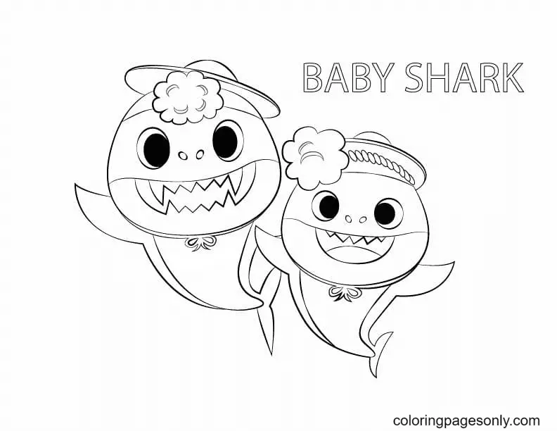 Baby Shark Coloring Pages 33