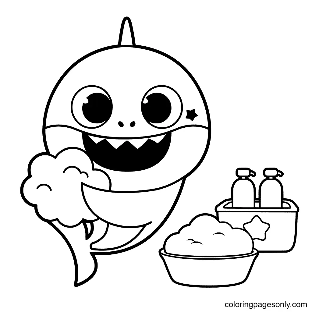 Baby Shark Coloring Pages 34