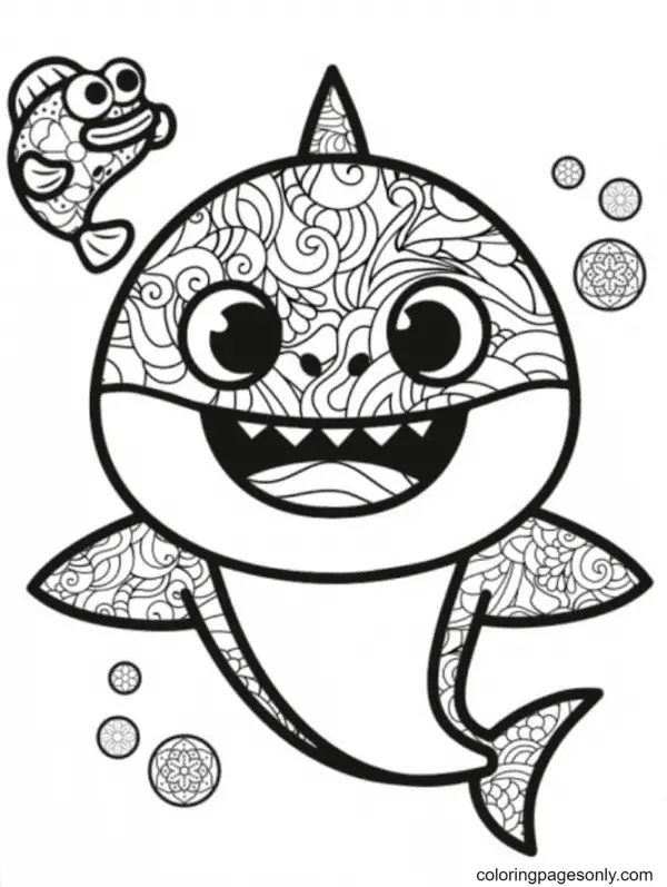 Baby Shark Coloring Pages 37