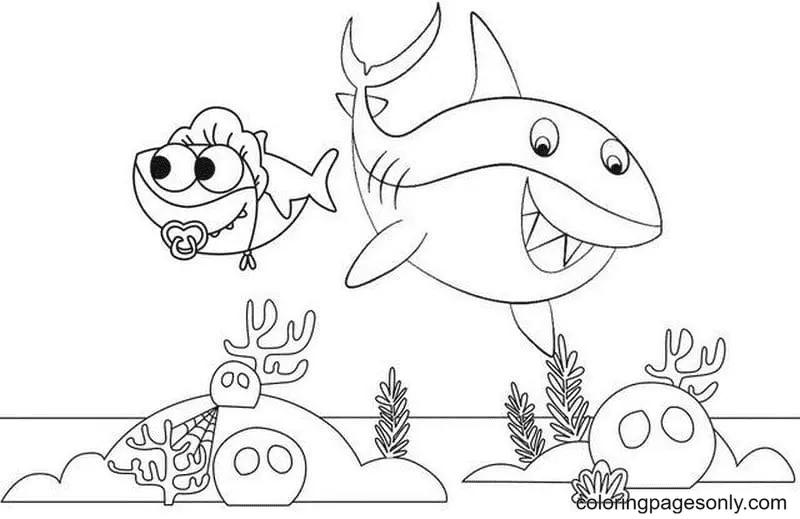 Baby Shark Coloring Pages 40