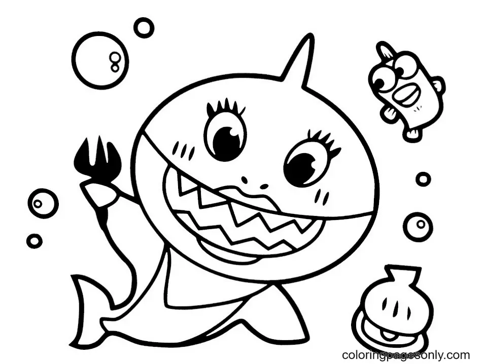 Baby Shark Coloring Pages 44