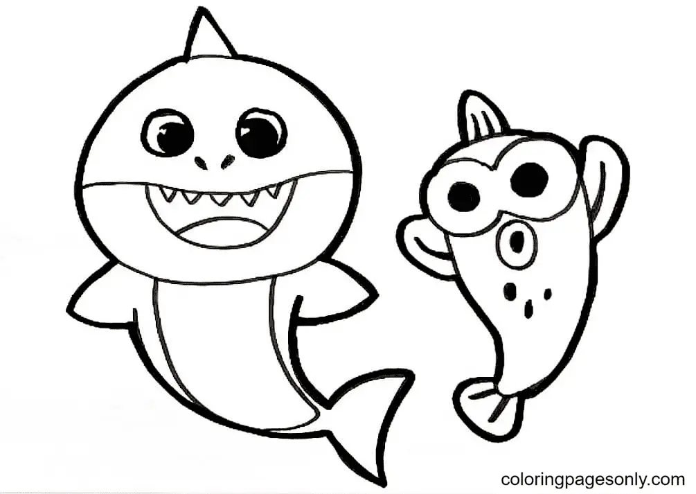 Baby Shark Coloring Pages 5