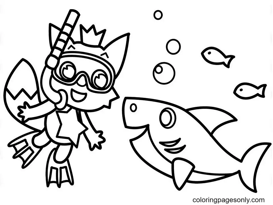 Baby Shark Coloring Pages 52