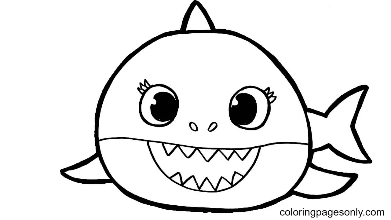 Baby Shark Coloring Pages 9