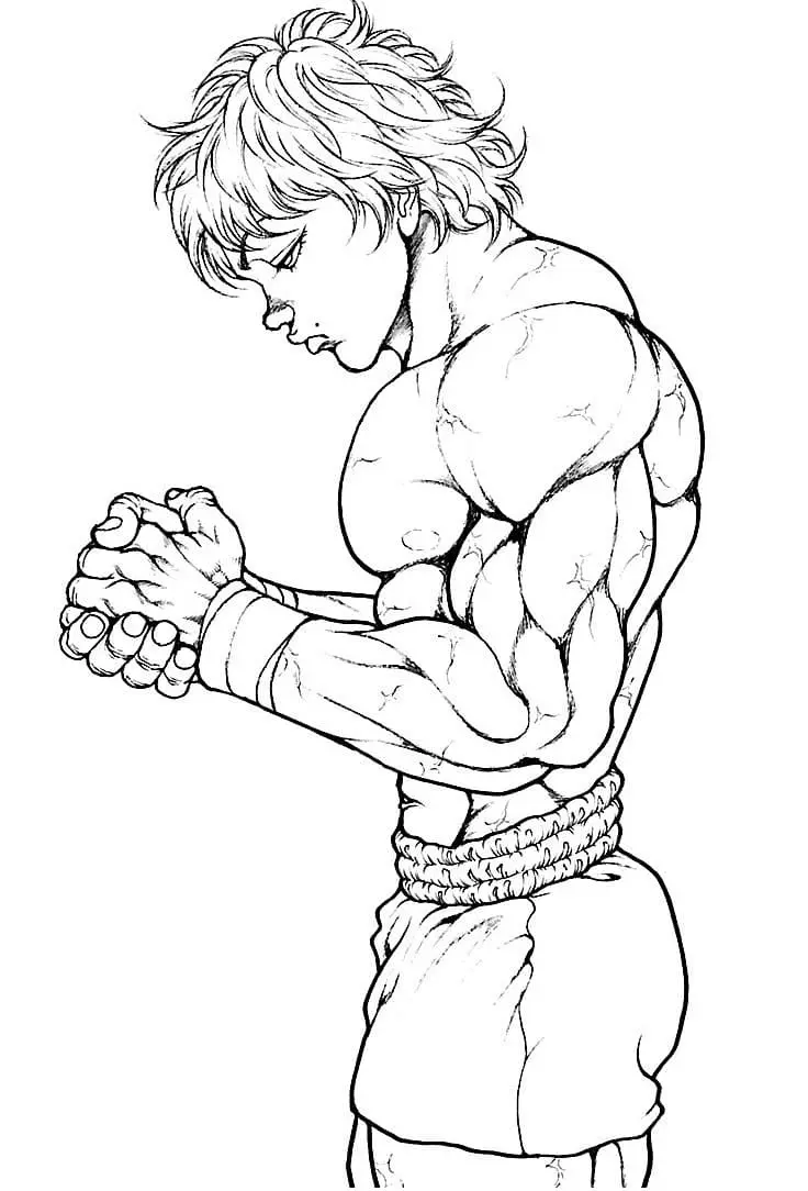Baki Hanma Coloring Pages 1