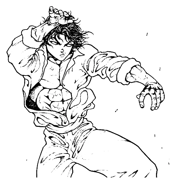 Baki Hanma Coloring Pages 10
