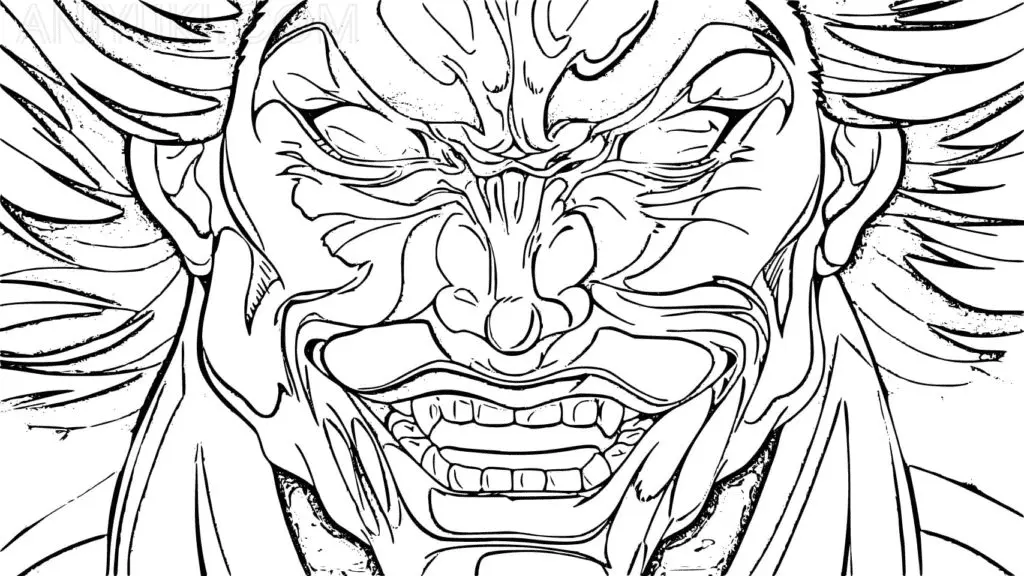 Baki Hanma Coloring Pages 18