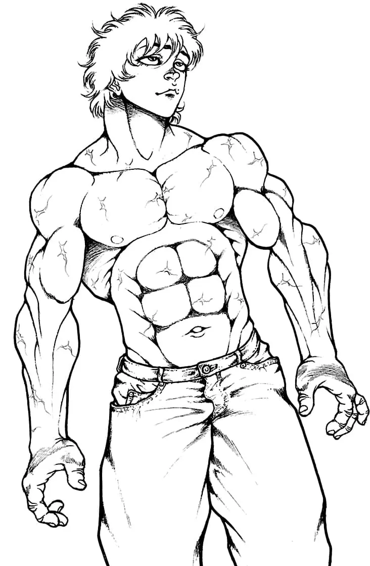 Baki Hanma Coloring Pages 2