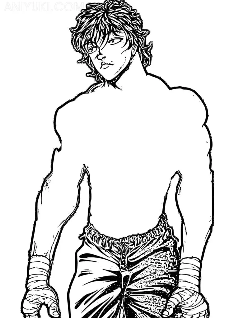 Baki Hanma Coloring Pages 20