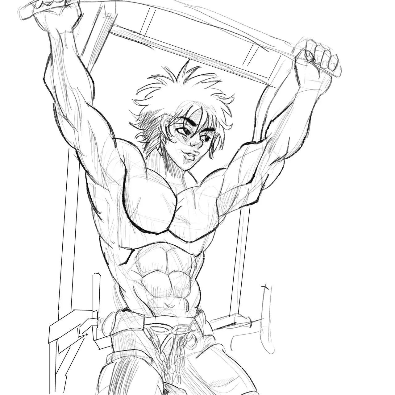 Baki Hanma Coloring Pages 21