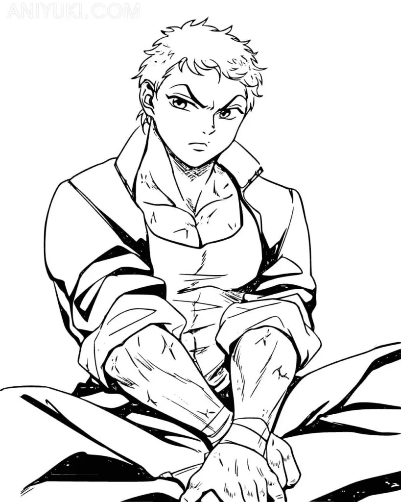 Baki Hanma Coloring Pages 24