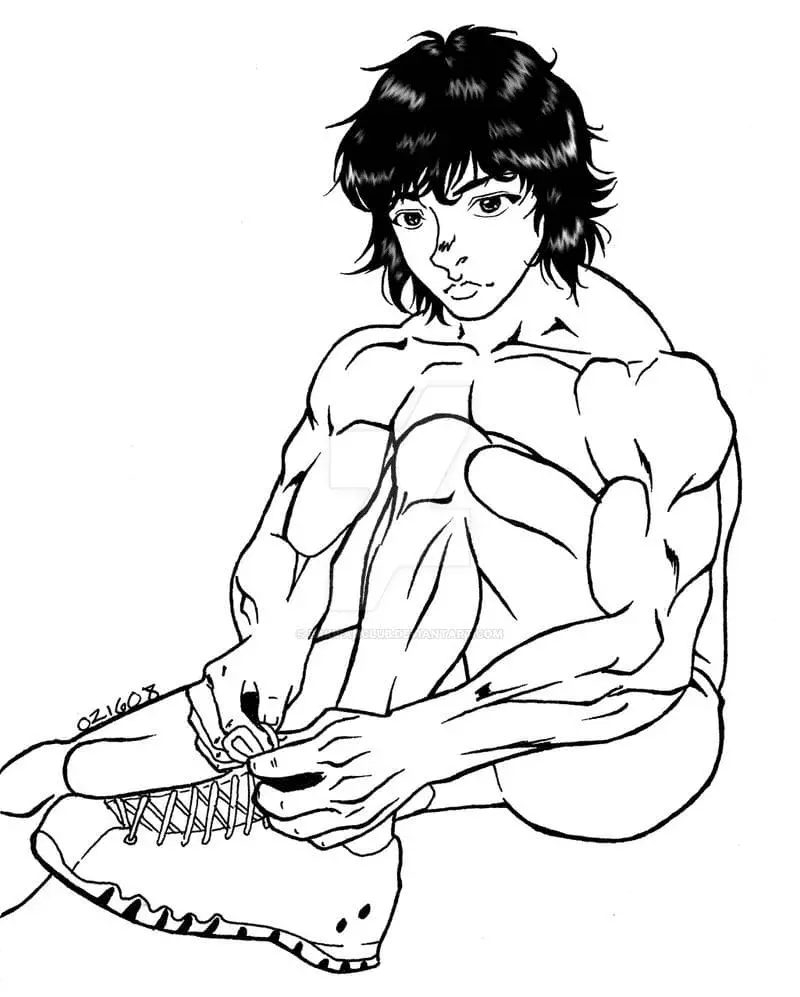 Baki Hanma Coloring Pages 27