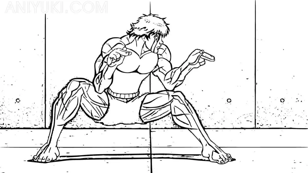 Baki Hanma Coloring Pages 28