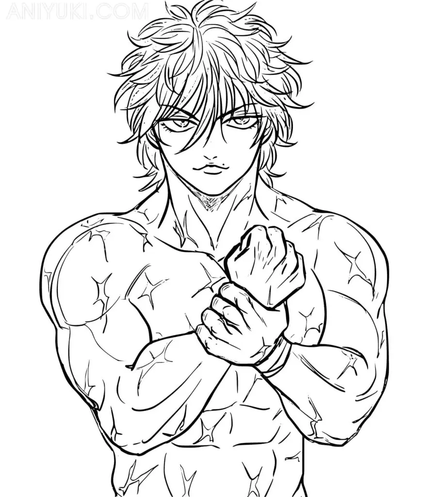 Baki Hanma Coloring Pages 6