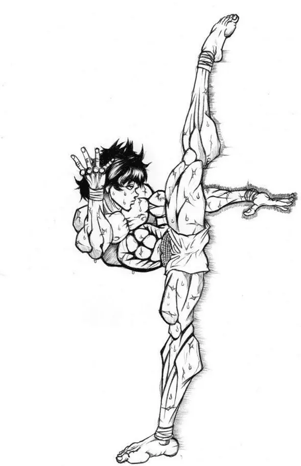 Baki Hanma Coloring Pages 7