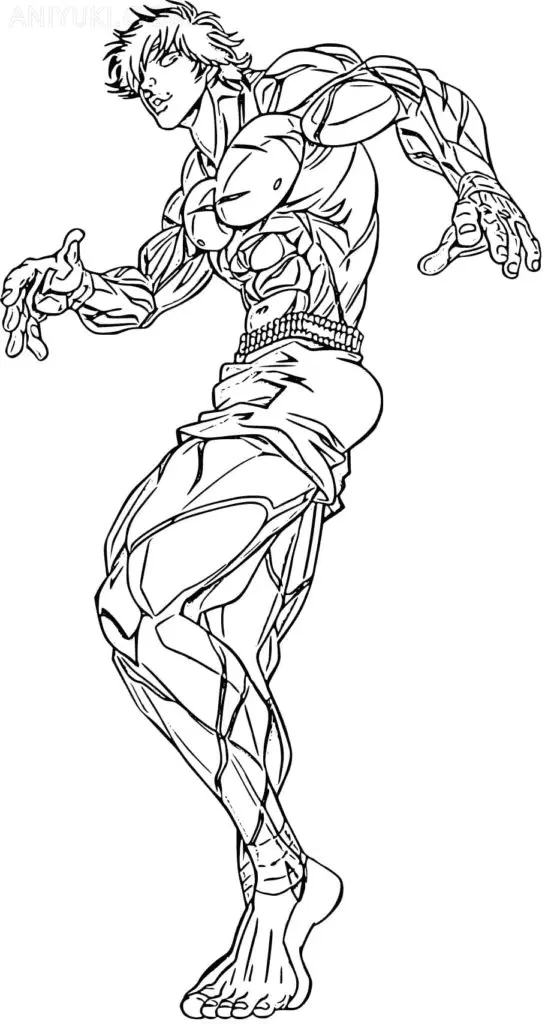 Baki Hanma Coloring Pages 9