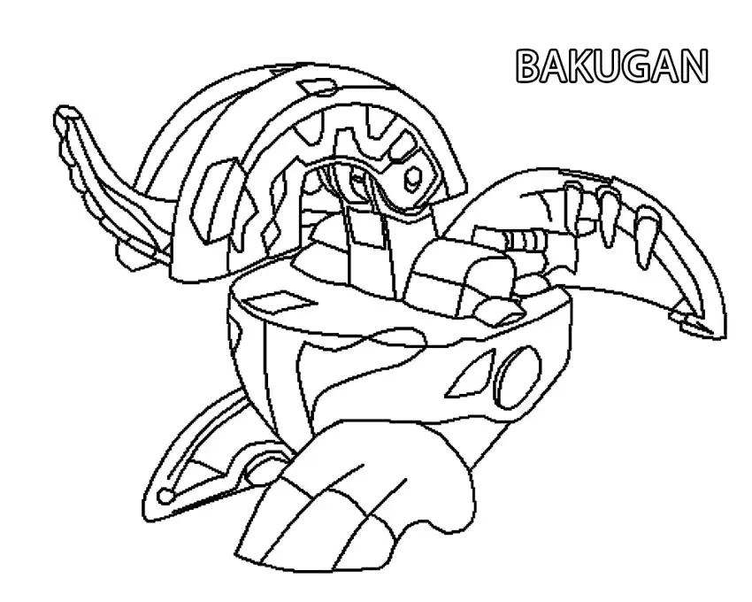 Bakugan Coloring Pages 2