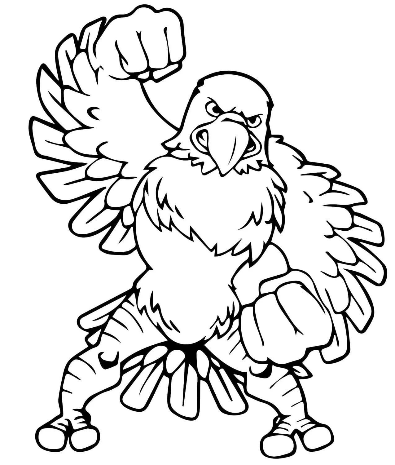aguila Calva Para Colorear 92
