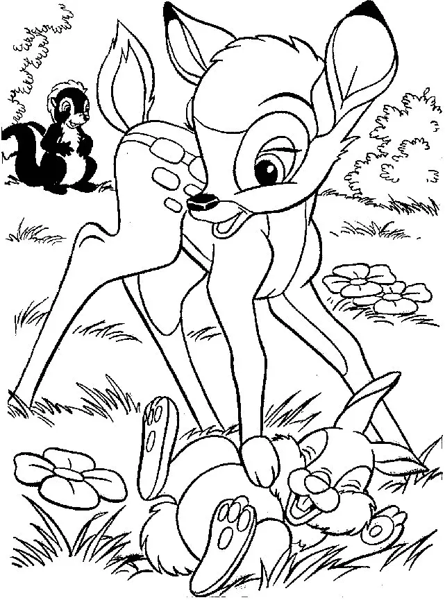 Bambi Coloring Pages 19